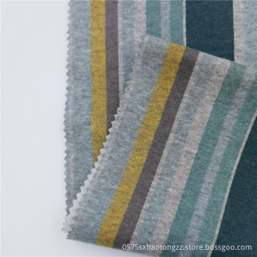 Polyester Cotton Striped T/C Coat Printing Knit Fabric